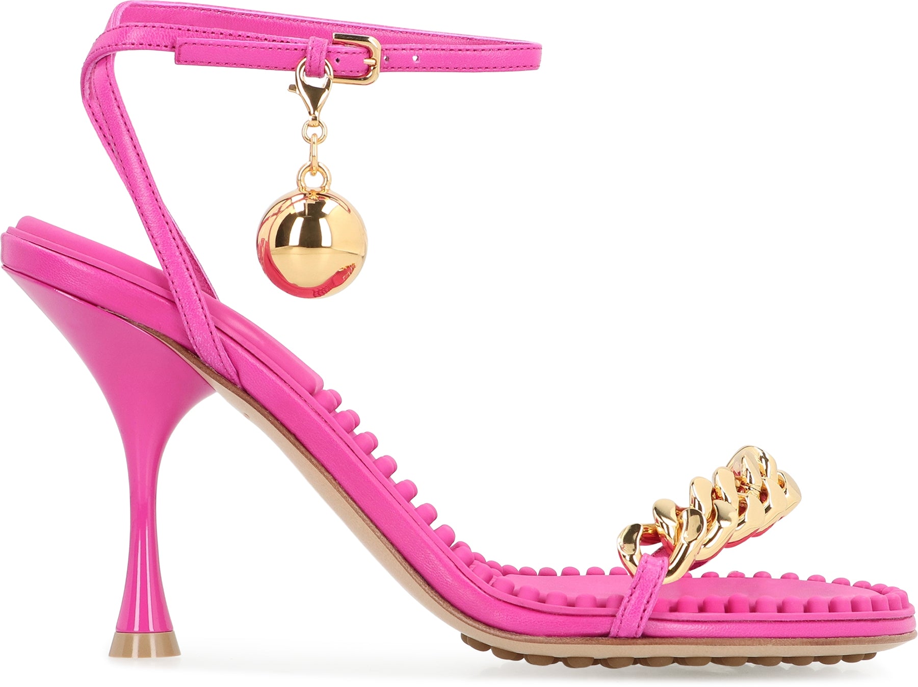 BOTTEGA VENETA Decorative Chain Heeled Sandals