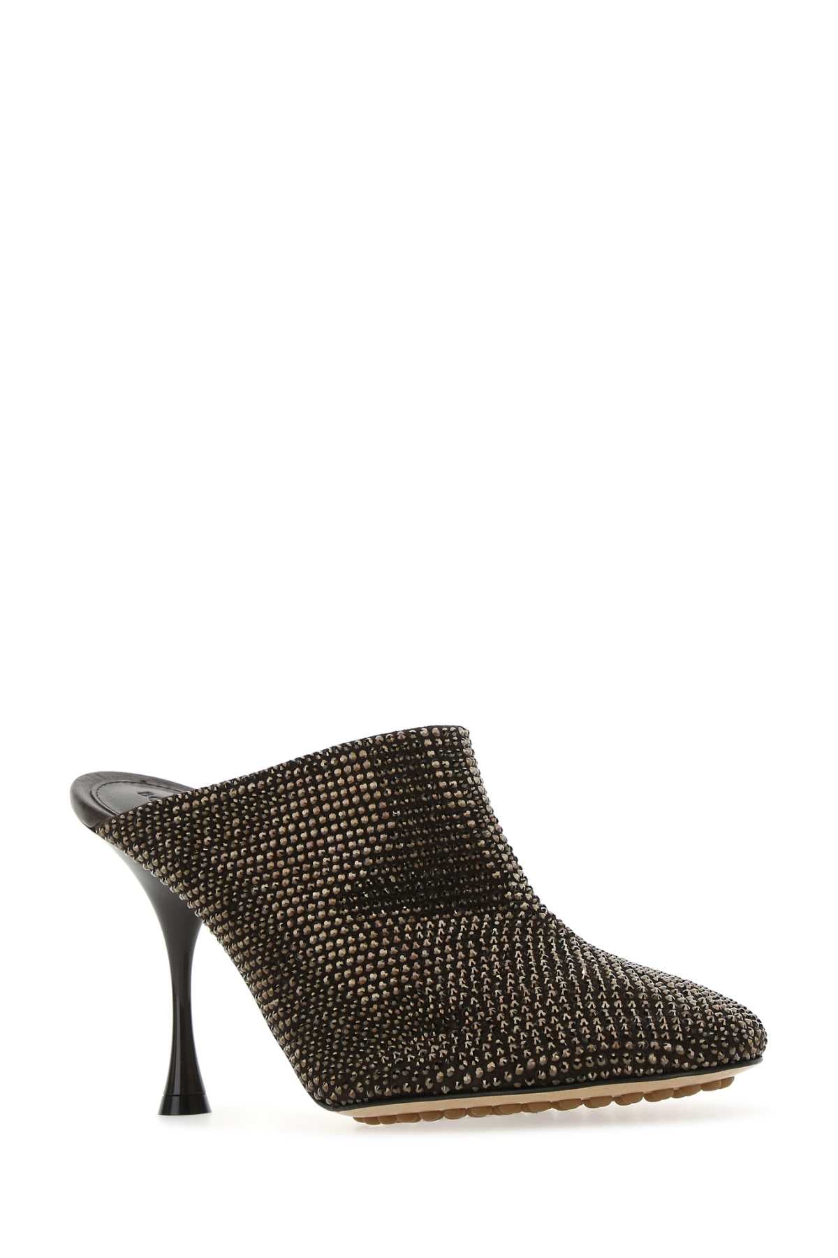 BOTTEGA VENETA Embellished Suede Sparkle Dot Sock Flat for Women