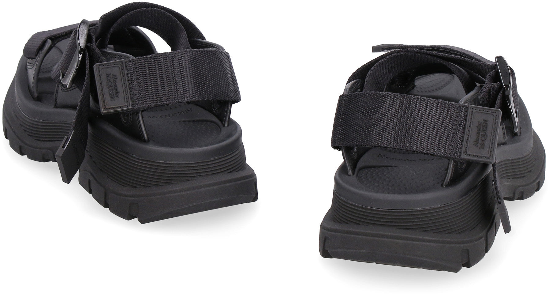 ALEXANDER MCQUEEN Chunky Sole Velcro Fastening Flat Sandals