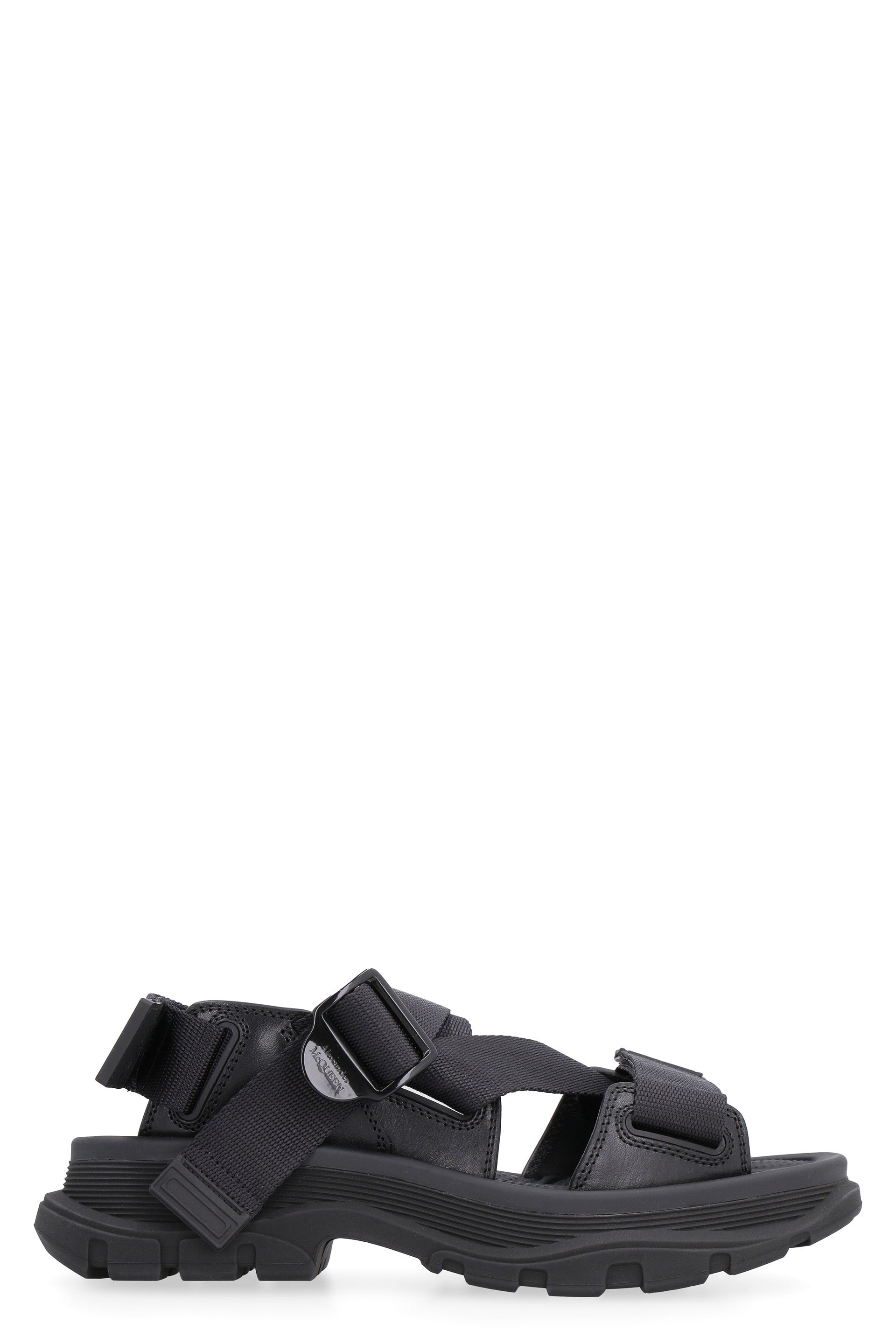 ALEXANDER MCQUEEN Chunky Sole Velcro Fastening Flat Sandals
