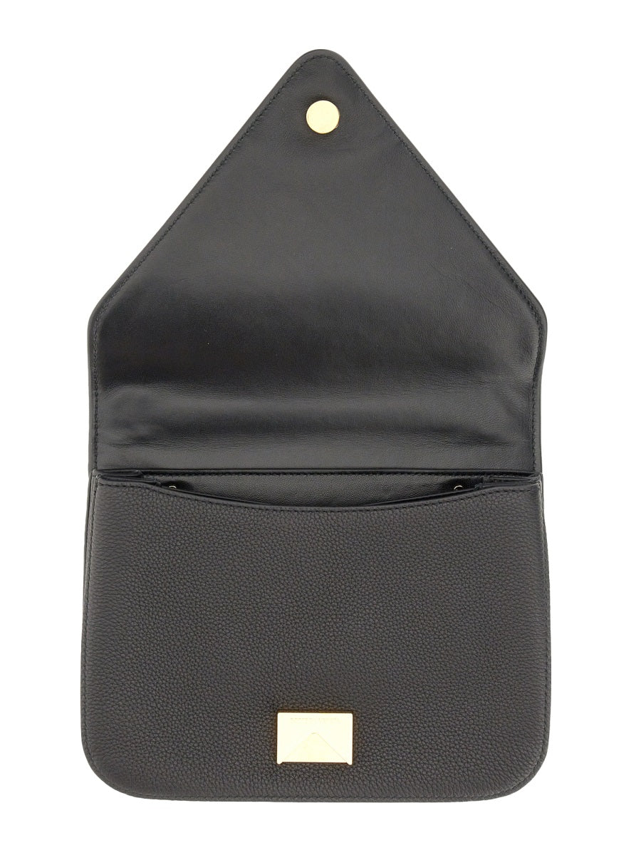 BOTTEGA VENETA Suede Hobo Bag with Oversized Chain Handle