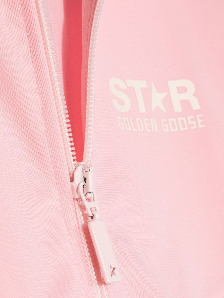 GOLDEN GOOSE Mini Triacetate Jacket with Logo for Girls