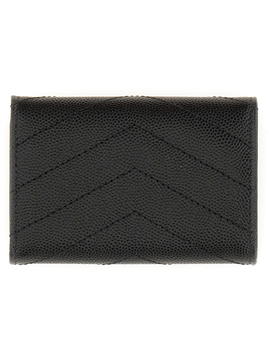 SAINT LAURENT Mini Matelassé Wallet