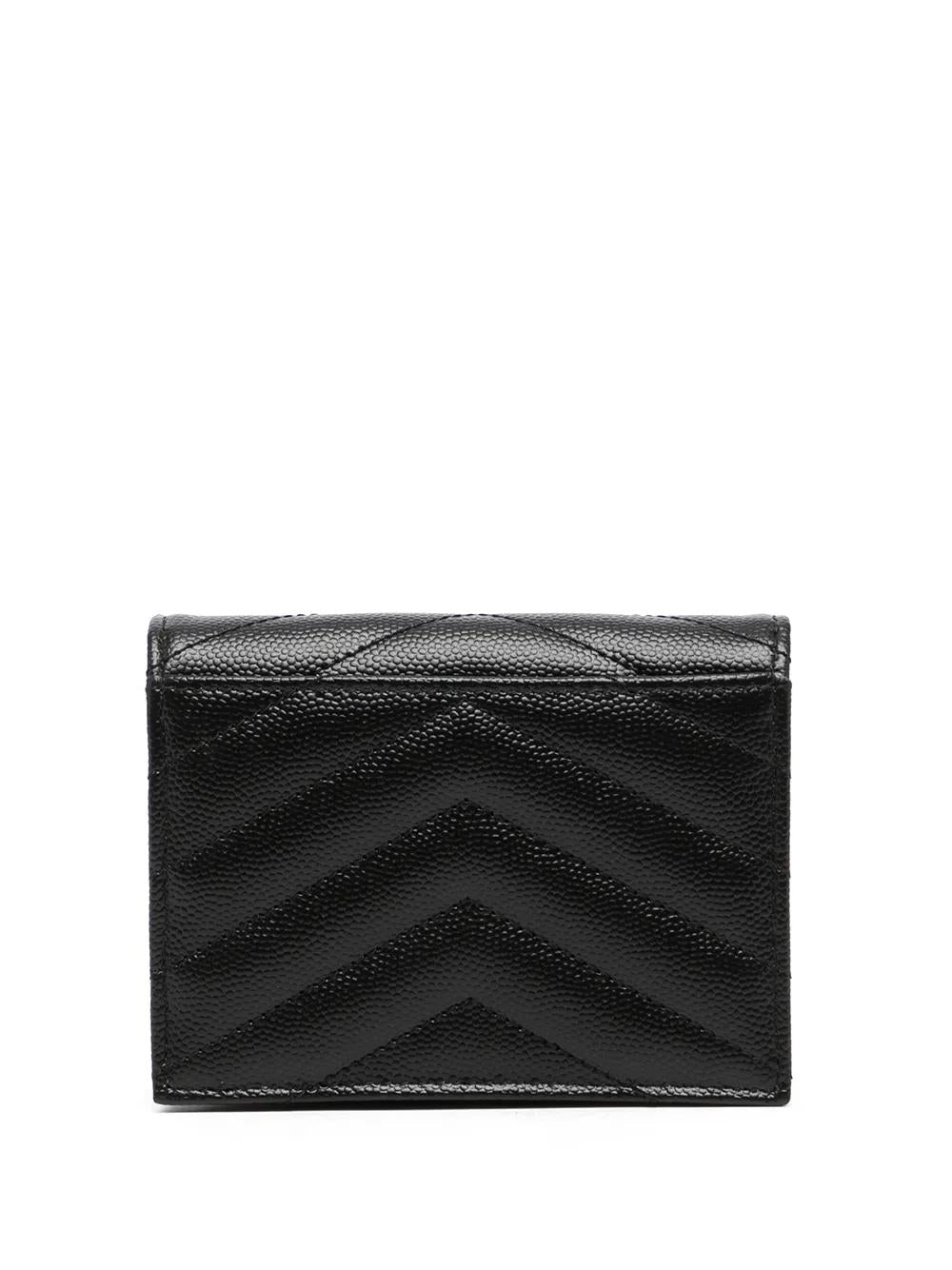 SAINT LAURENT Mini Matelassé Flap Card Holder