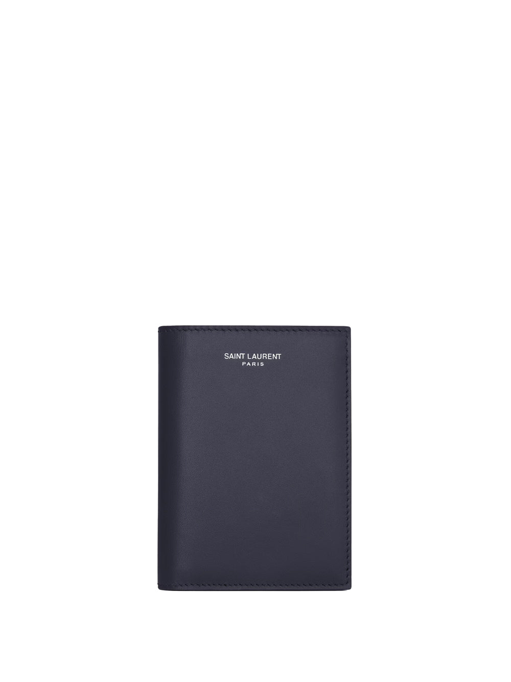 SAINT LAURENT Men's Mini Compact Wallet with Embossed Signature