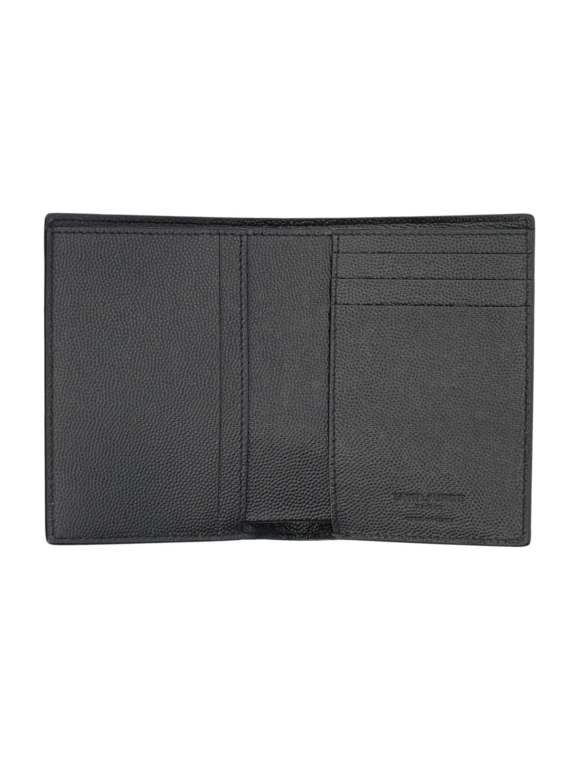 SAINT LAURENT Vertical Bi-Fold Wallet - FW25