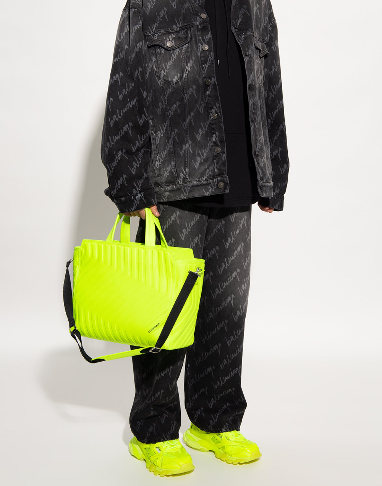 BALENCIAGA Track 2.0 Clear Sole Logo Sneakers for Men