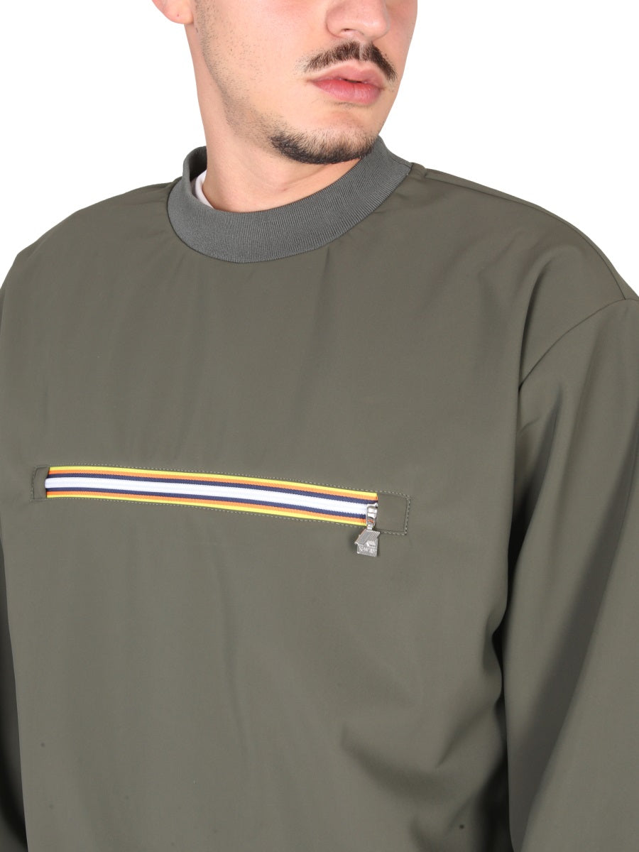 K-WAY Front Pocket Zippered Sweatshirt for Men
