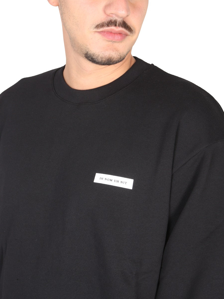 IH NOM UH NIT Crewneck Sweatshirt with Front Logo Print
