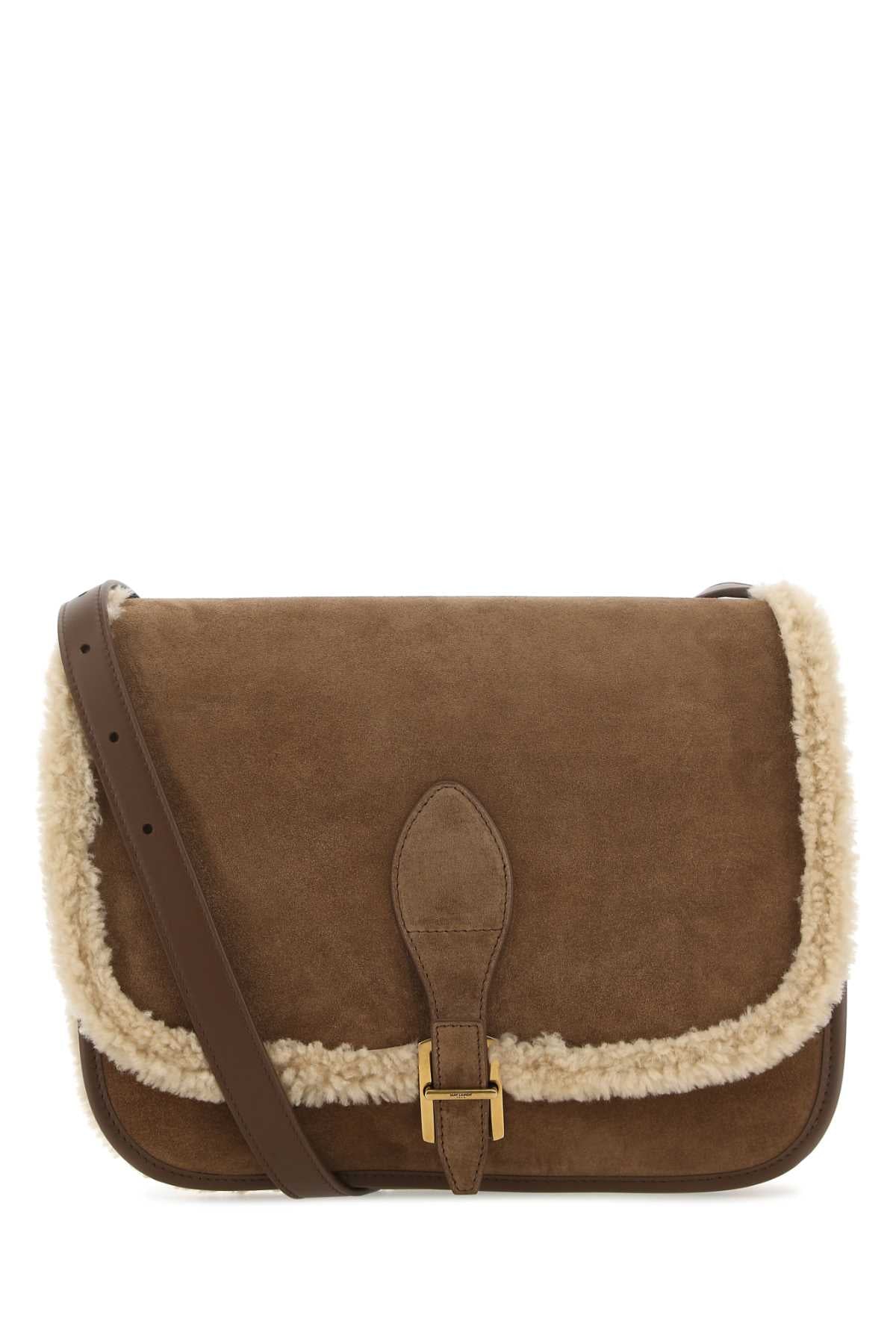 SAINT LAURENT Mini Suede Crossbody Handbag