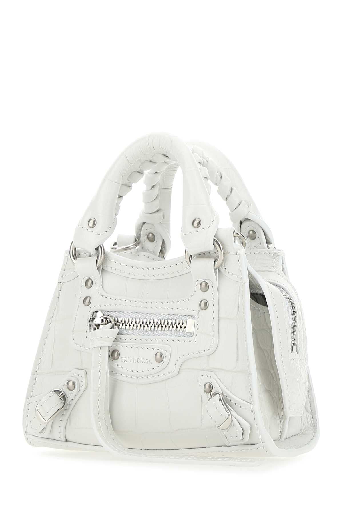 BALENCIAGA Mini Leather Super Nano Neo Classic Handbag