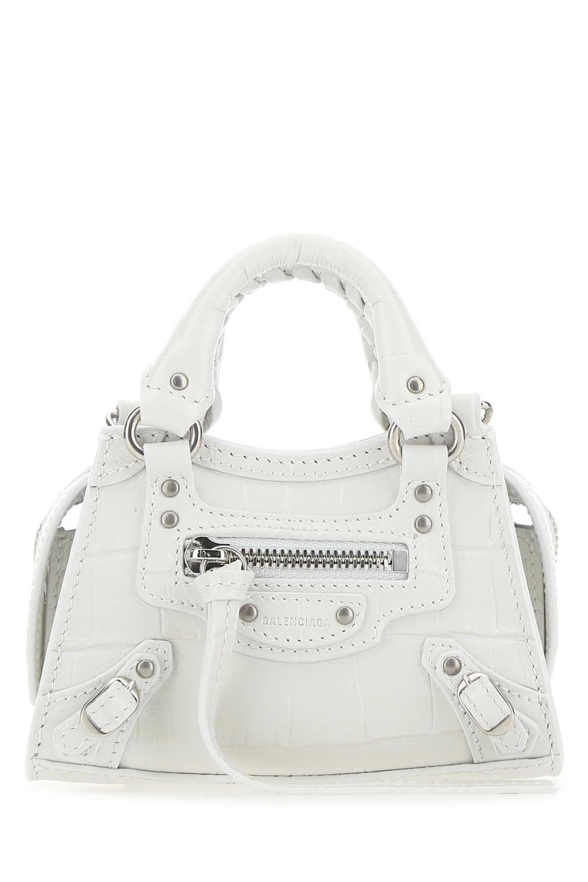 BALENCIAGA Mini Leather Super Nano Neo Classic Handbag