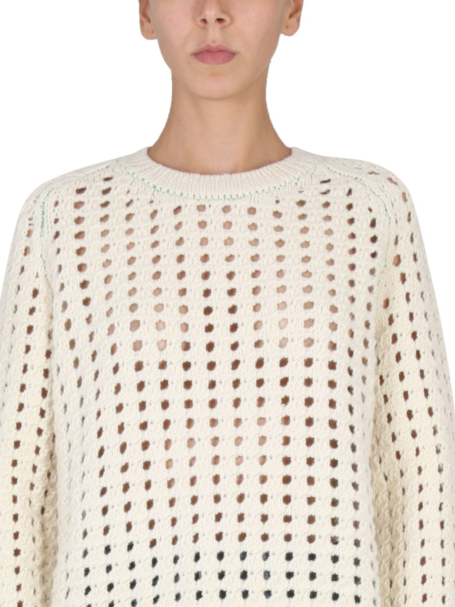 BOTTEGA VENETA Women's Sweater with Crew Neck and Ribbed Cuffs