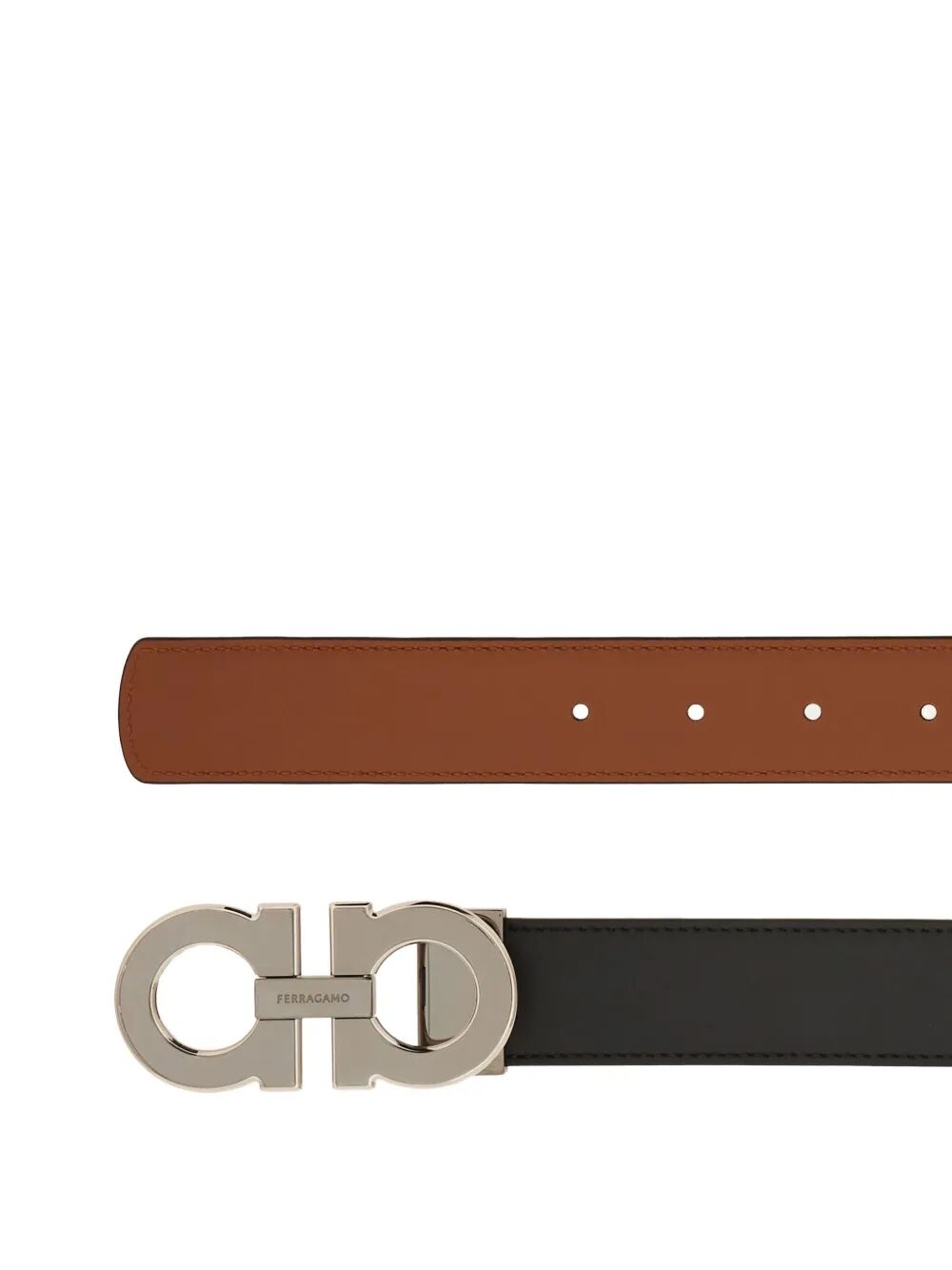 Ferragamo Reversible and Adjustable Gancini Hook Belt