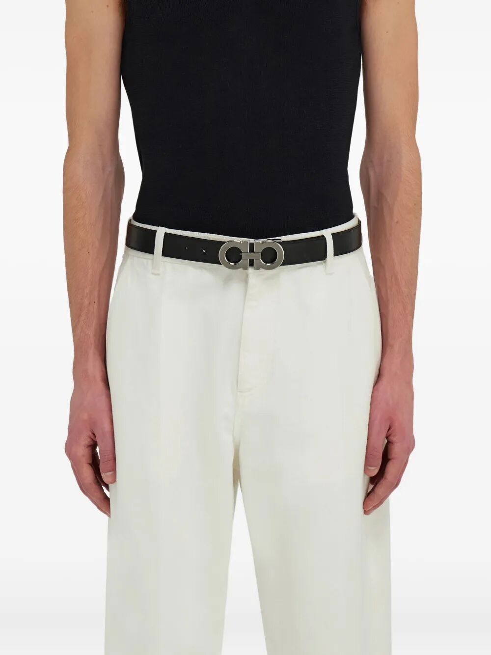 Ferragamo Reversible and Adjustable Gancini Hook Belt