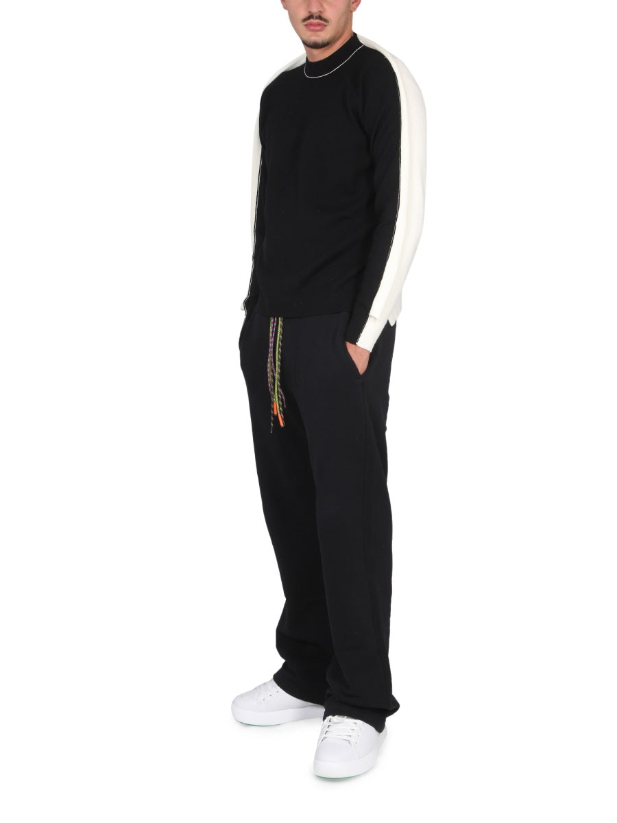 AMBUSH Men's Cross-Neck Ribbed Choker Sweater