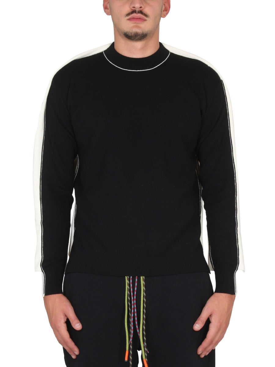 AMBUSH Men's Cross-Neck Ribbed Choker Sweater