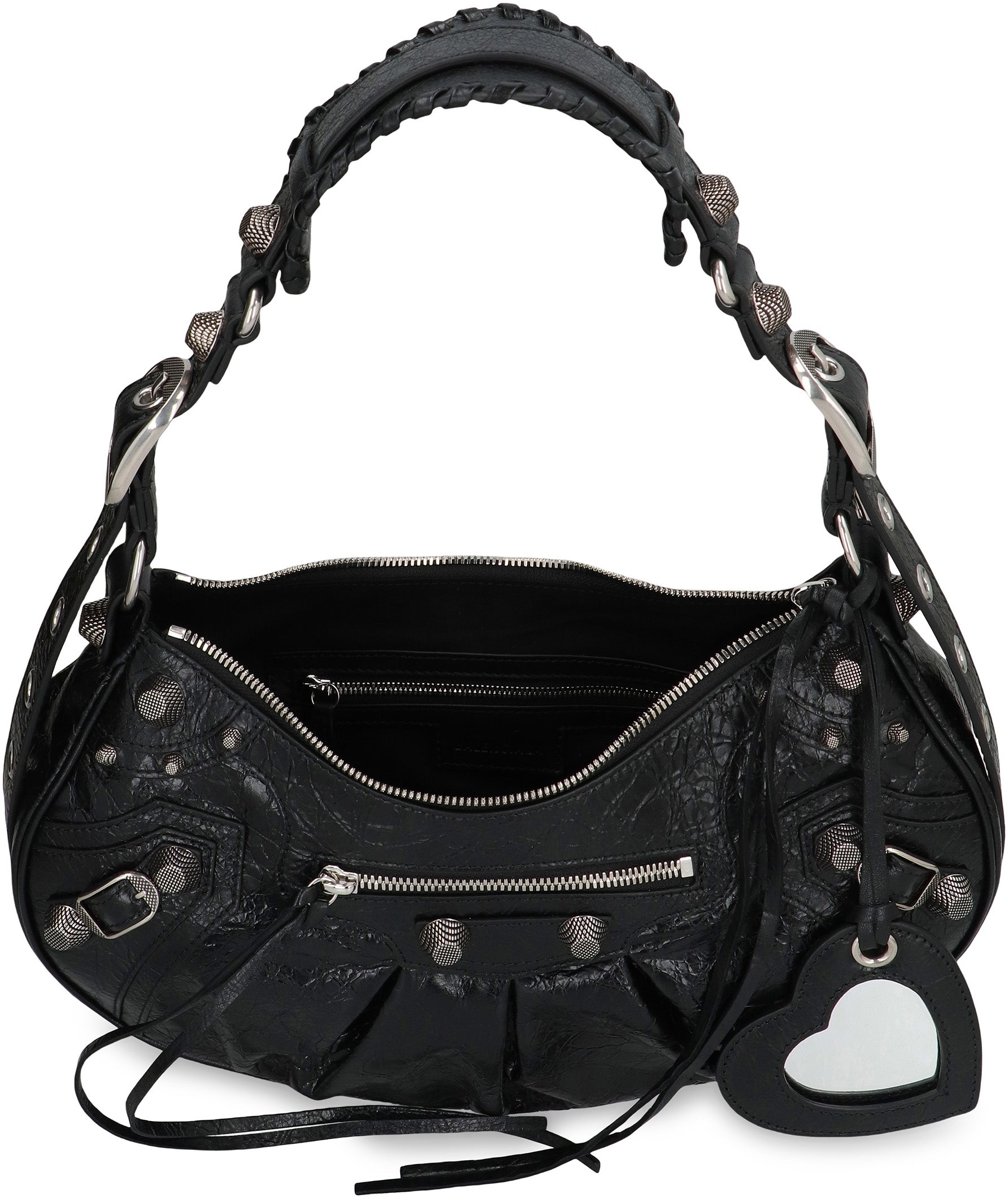 BALENCIAGA Mini Leather Shoulder Handbag - Le Cagole XS