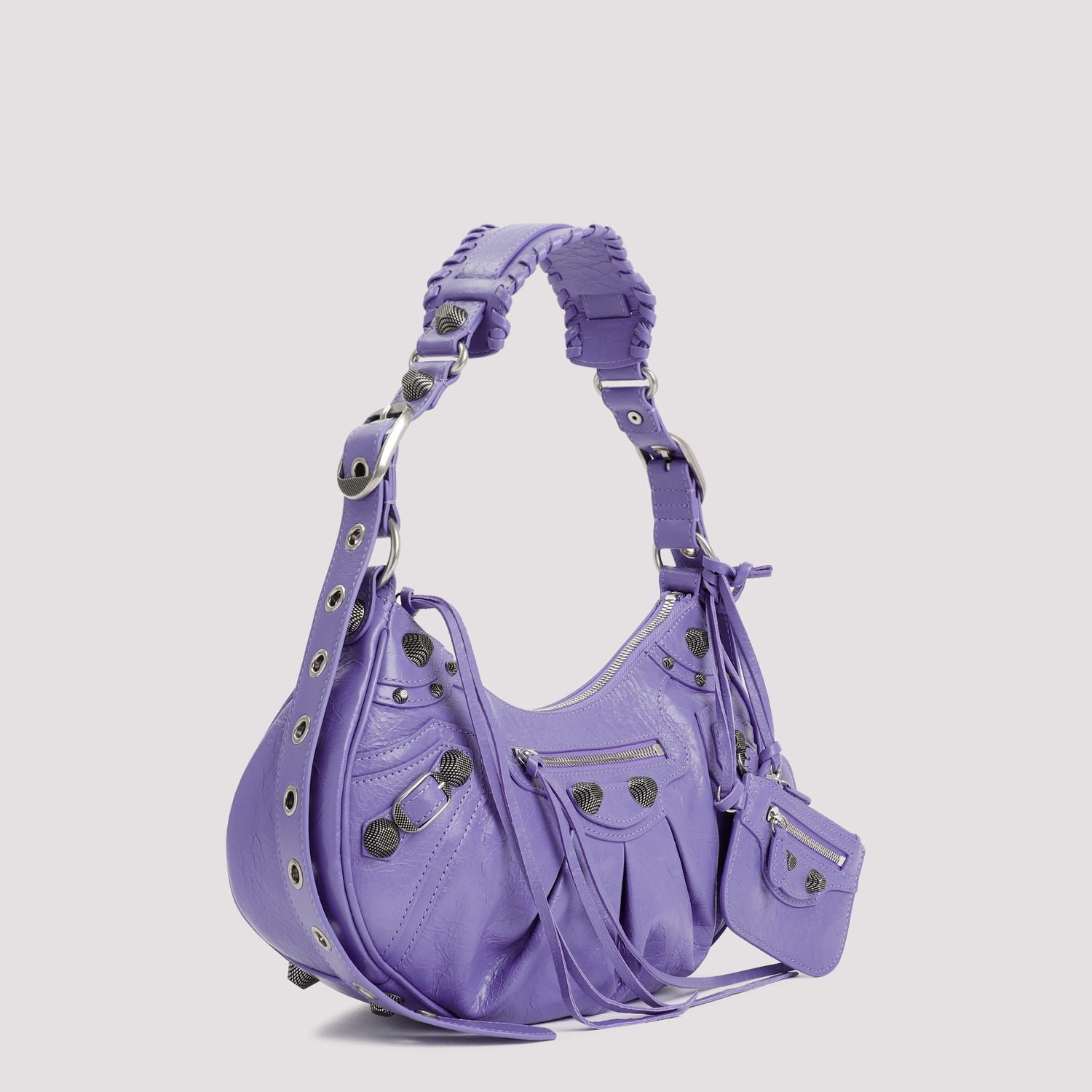 BALENCIAGA Mini Leather Le Cagole S Shoulder Handbag