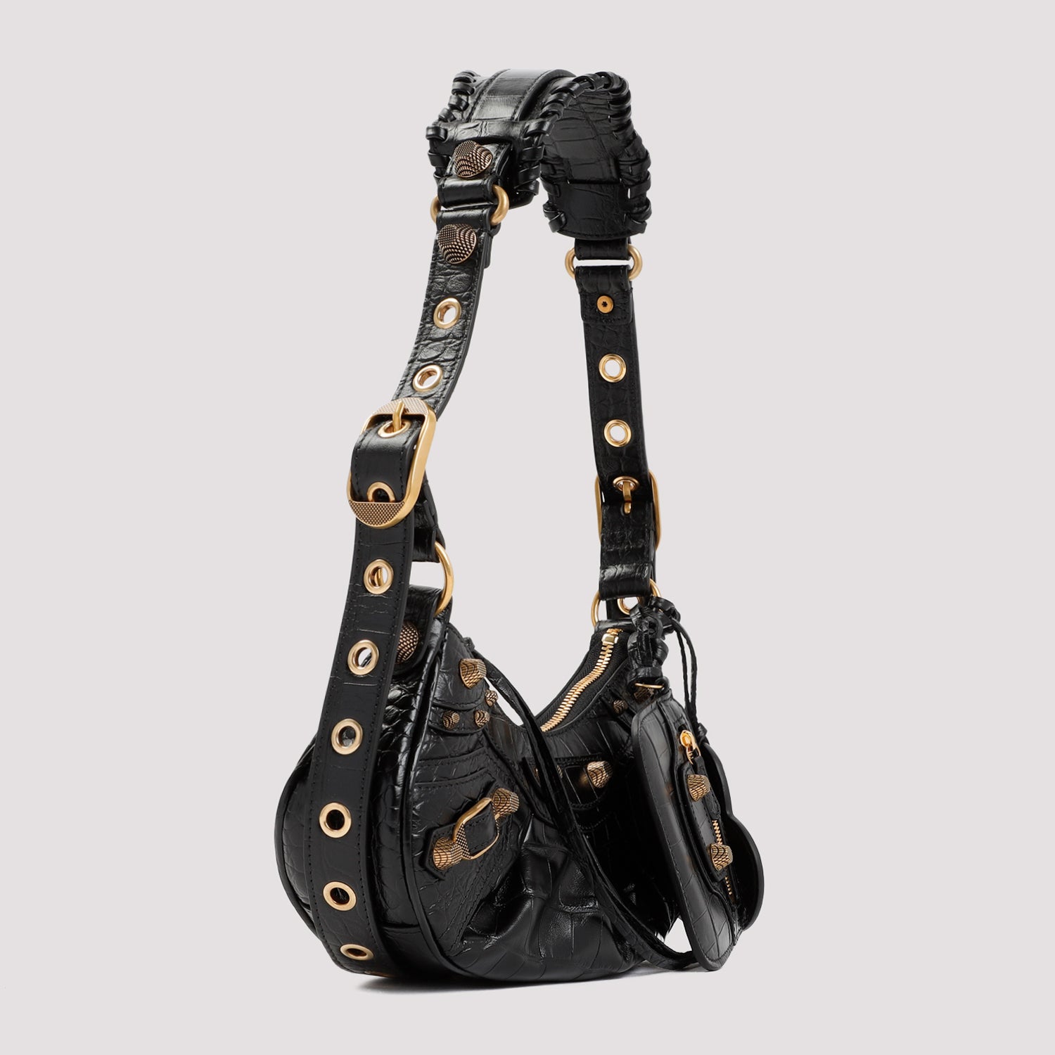 BALENCIAGA Mini Leather Le Cagole XS Shoulder Handbag