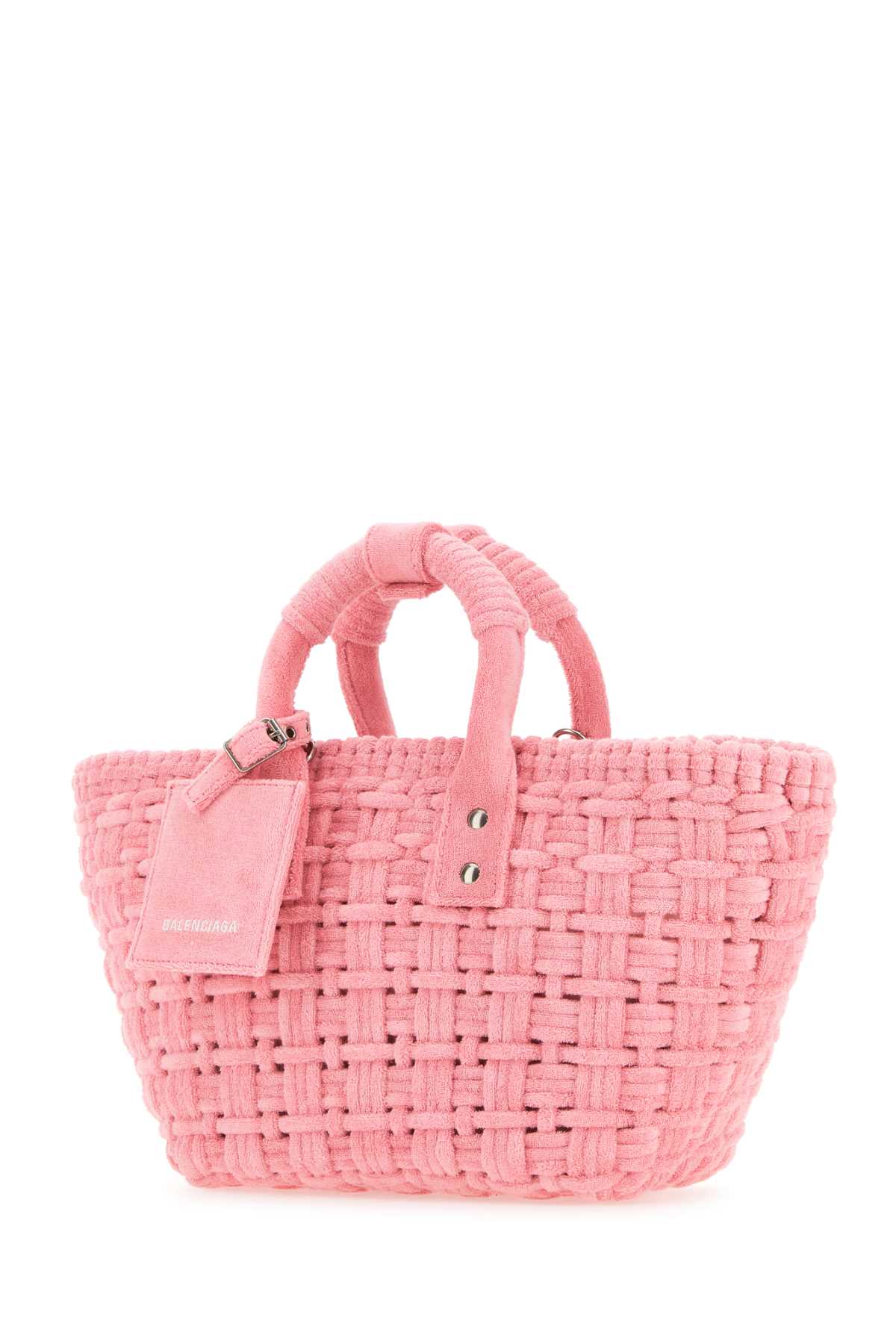 BALENCIAGA Mini Terry Fabric Bistro XS Handbag