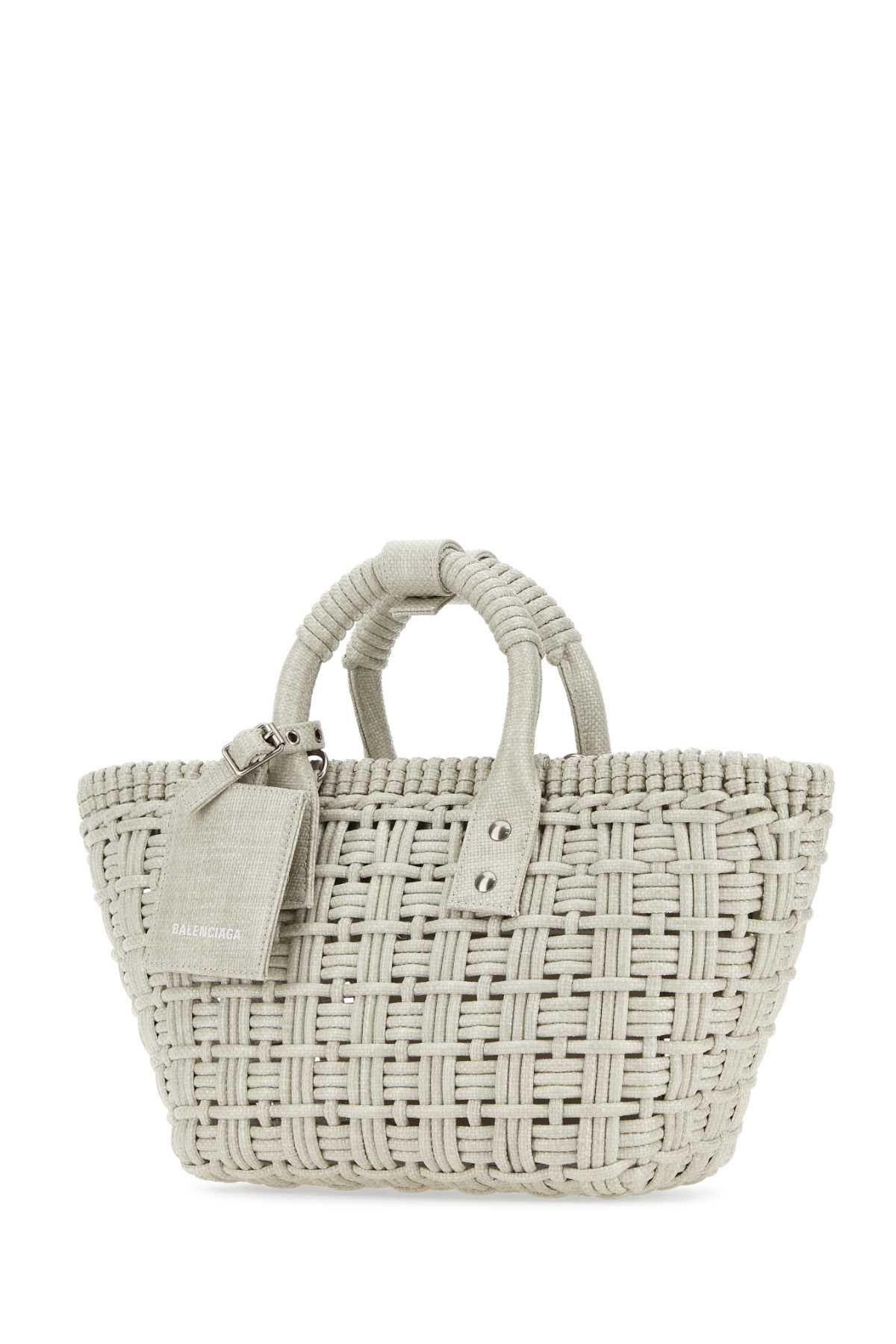 BALENCIAGA Mini Raffia Bistro Handbag