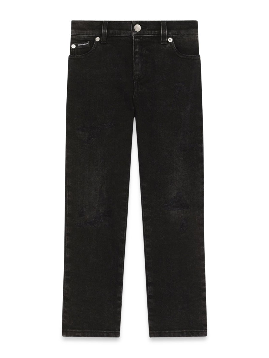 DOLCE & GABBANA Stylish Boys’ Trousers with 5 Pockets