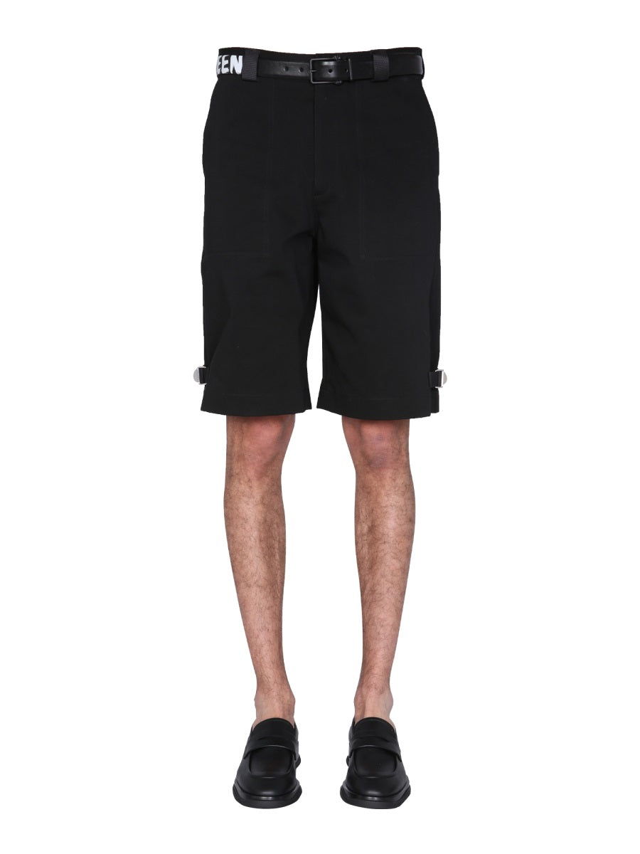 ALEXANDER MCQUEEN Regular Fit Bermuda Shorts