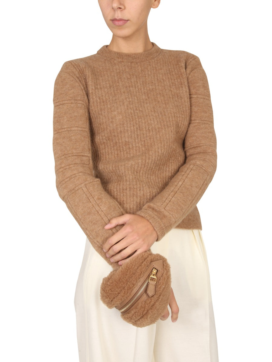 MAX MARA Luxurious Mohair Yarn Knit Sweater
