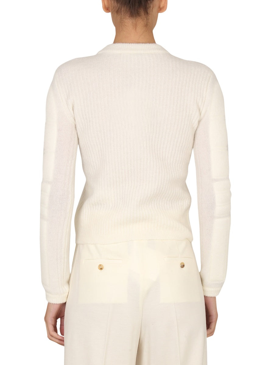 MAX MARA Chic Mohair Yarn Knit Sweater