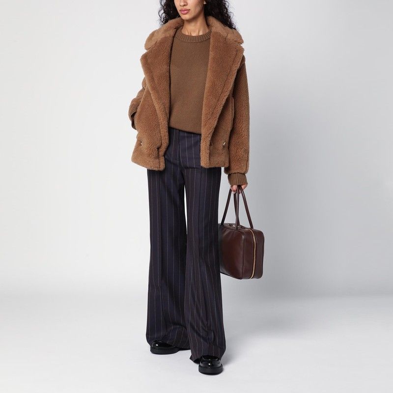 QUELLEDUE Wool-Blend Pinstripe Trousers