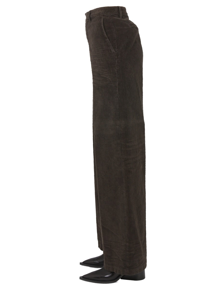 DSQUARED Wide Leg Pants with Button Closure