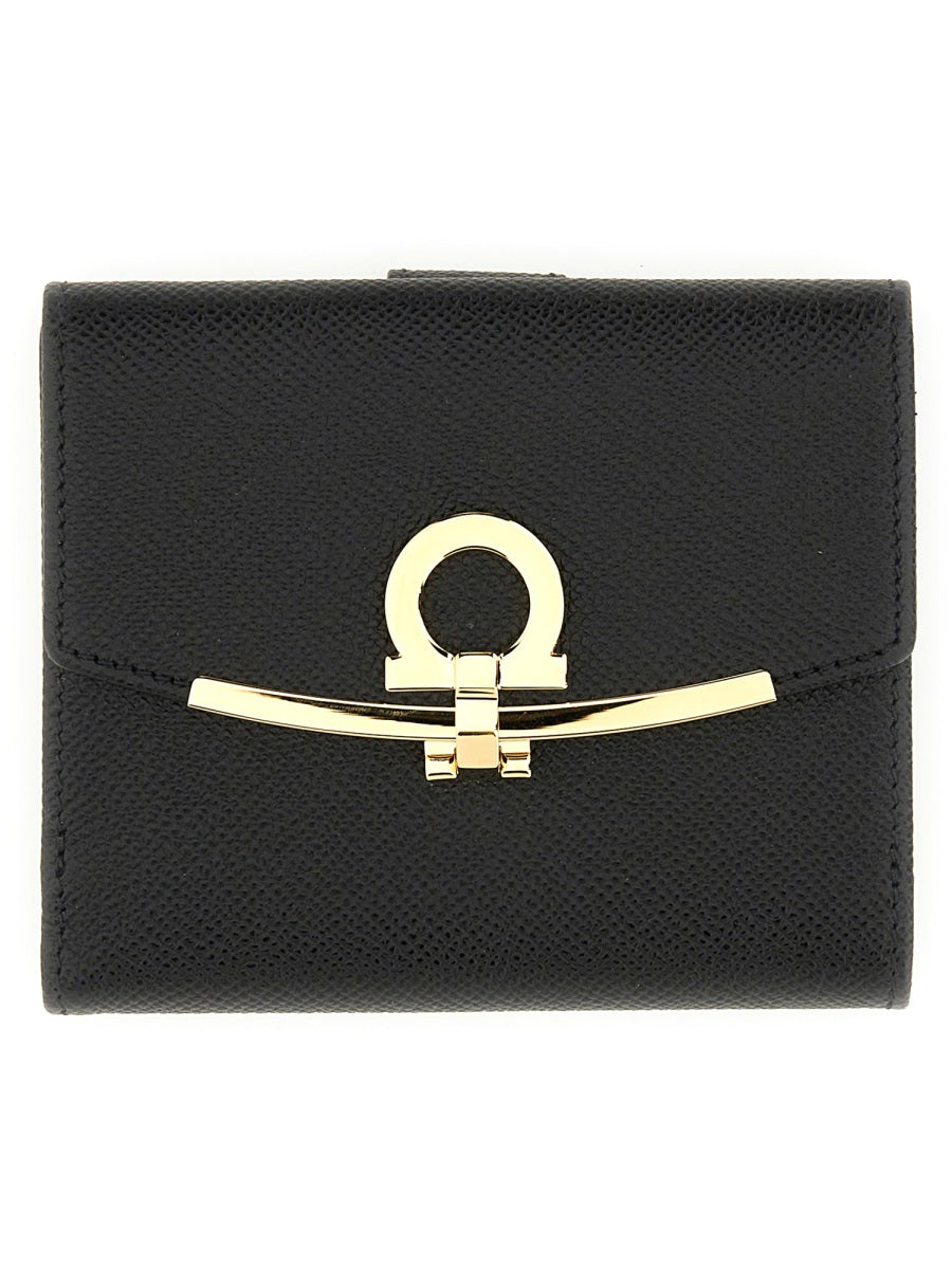 Ferragamo Mini Gancini Hook Wallet
