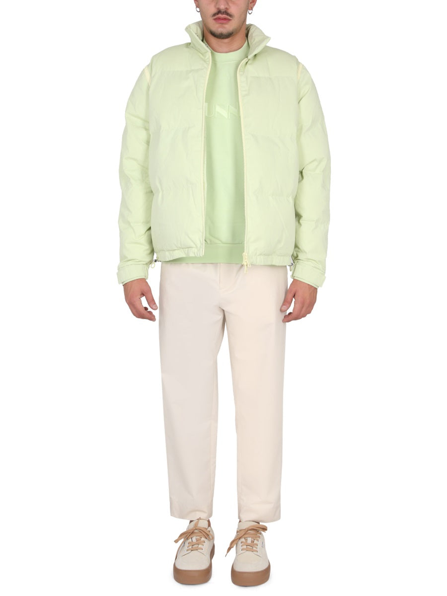 SUNNEI High Neck Zipper Closure Jacket for Men