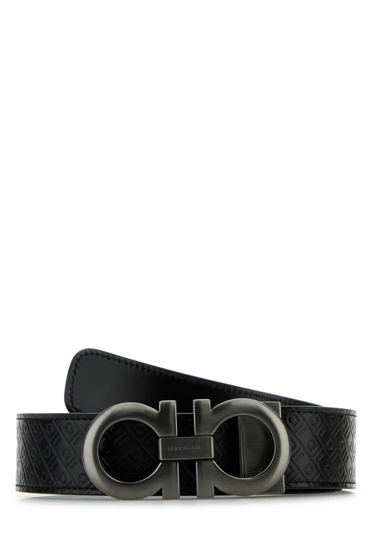 Ferragamo Reversible Leather Belt with Double Adjustment