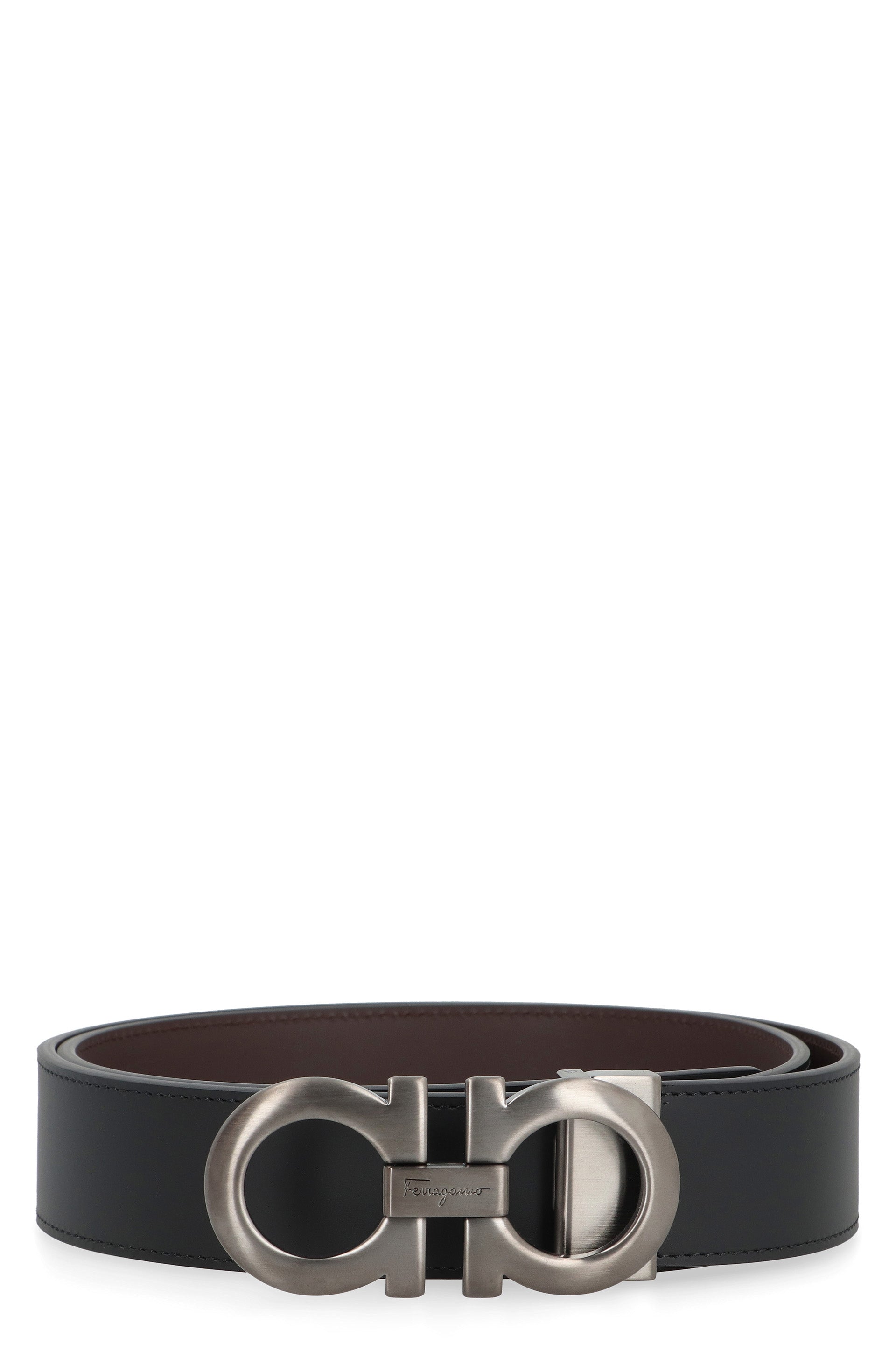 Ferragamo Reversible Leather Belt - 3.5 cm Height