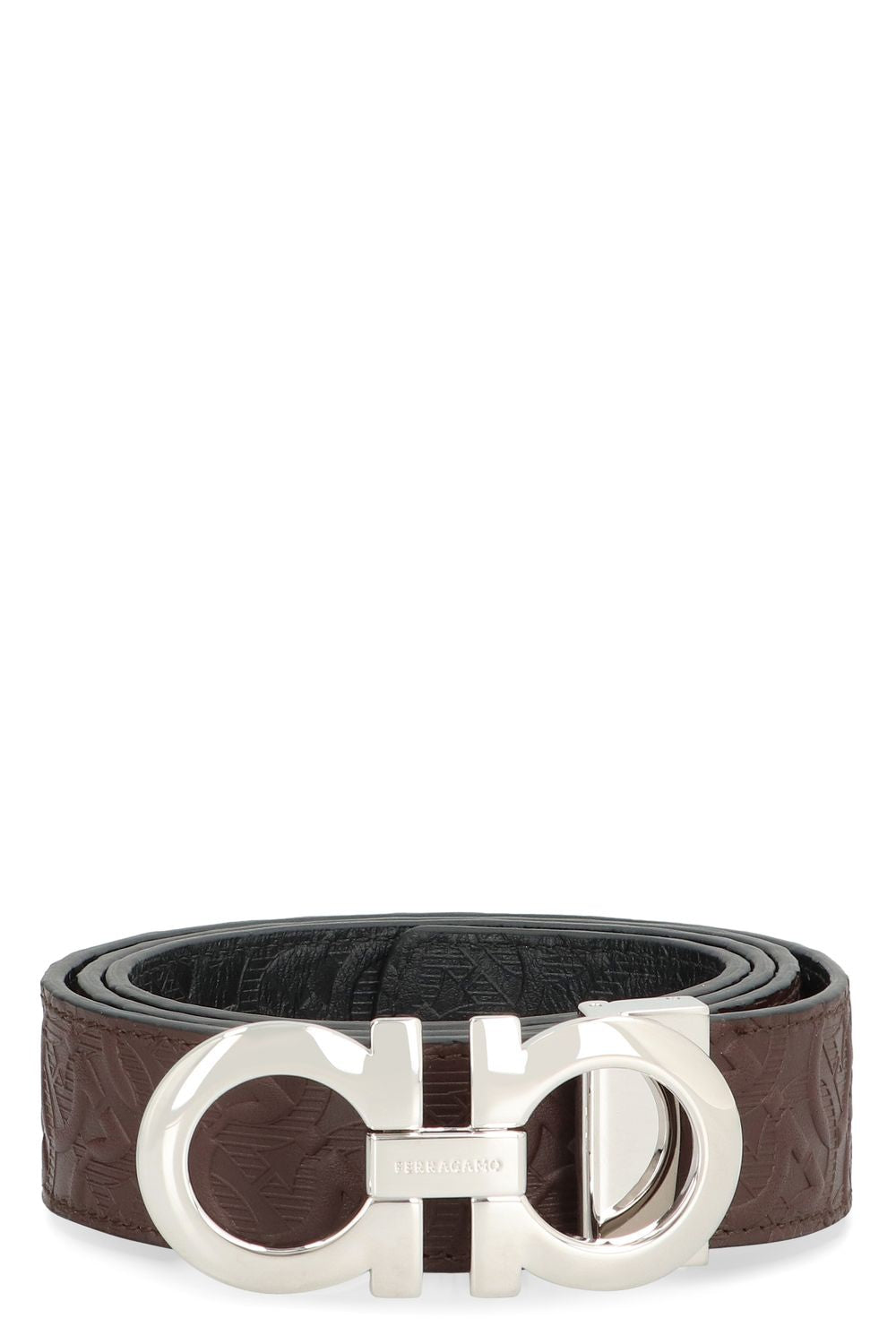 Ferragamo Reversible Leather Belt with Logoed Buckle - 3.5cm Height