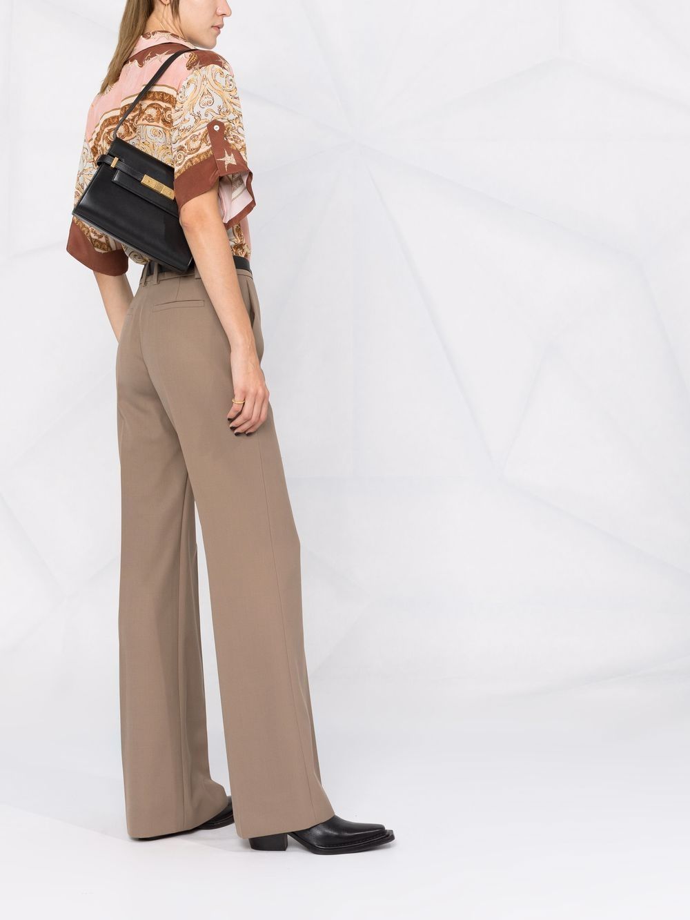 SAINT LAURENT Mini Leather Crossbody Handbag