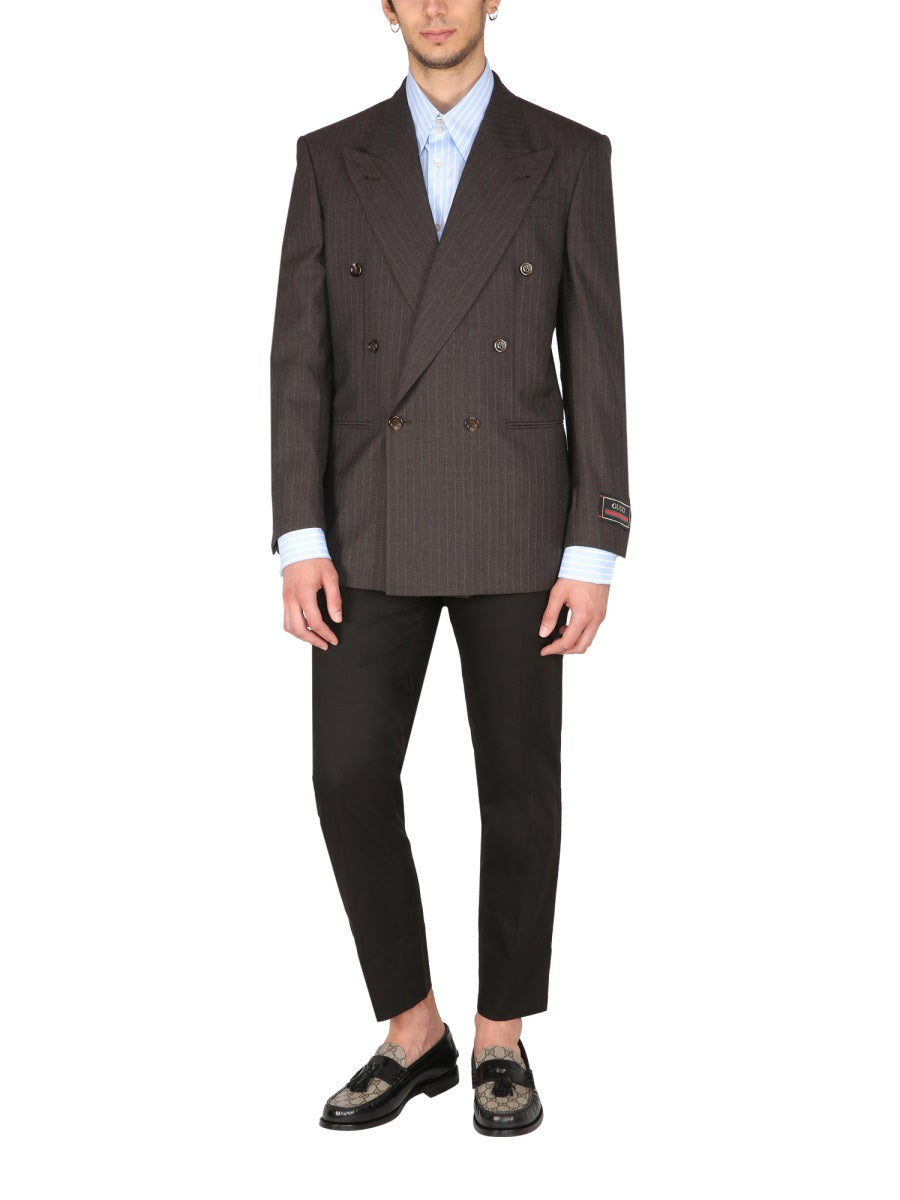 GUCCI Double Breasted Wool Jacket for Men