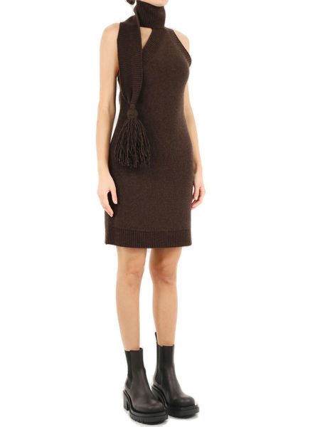BOTTEGA VENETA Chic Wool Mini Dress for Women