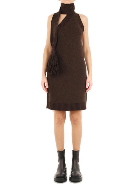 BOTTEGA VENETA Chic Wool Mini Dress for Women