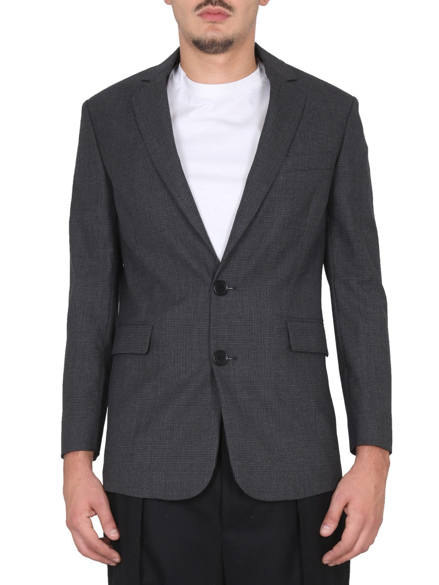 ASPESI Single-Breasted Virgin Wool Jacket