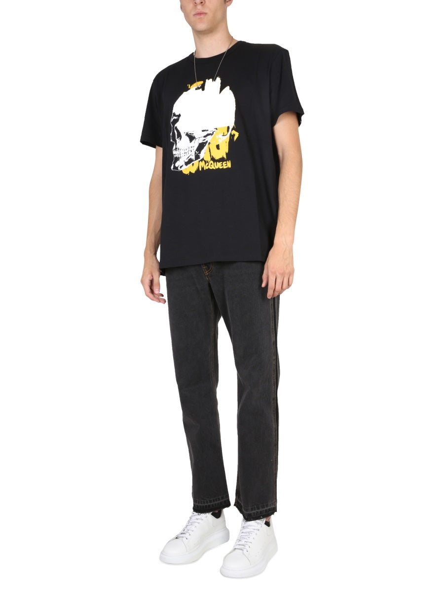 ALEXANDER MCQUEEN Raw Cut Jeans - Front Button Closure