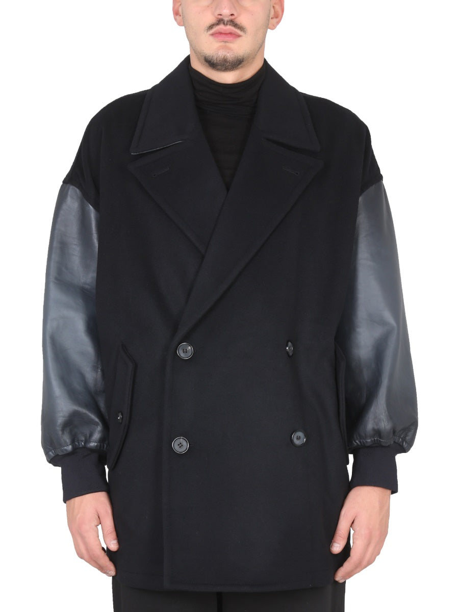 ALEXANDER McQUEEN Soft-Shouldered Caban Coat