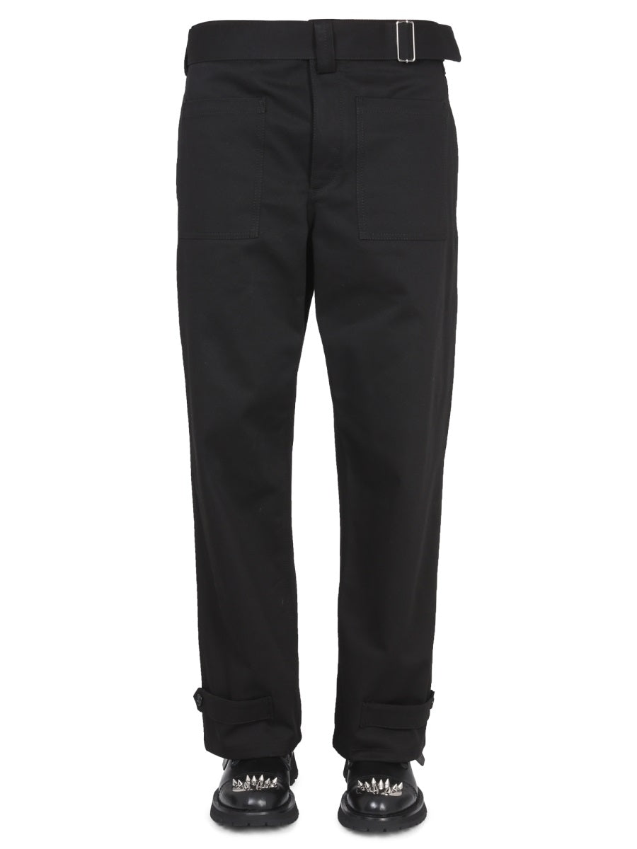 ALEXANDER McQUEEN Men's Cargo Pants with Belt Closure
