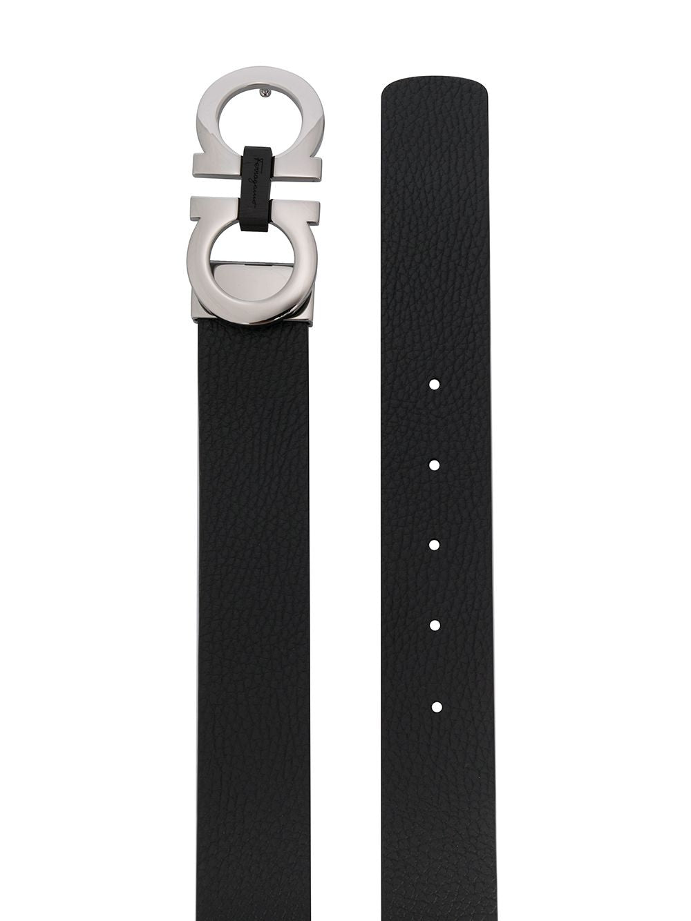 Ferragamo Gancini Hook Leather Belt - 2.5 cm Thick