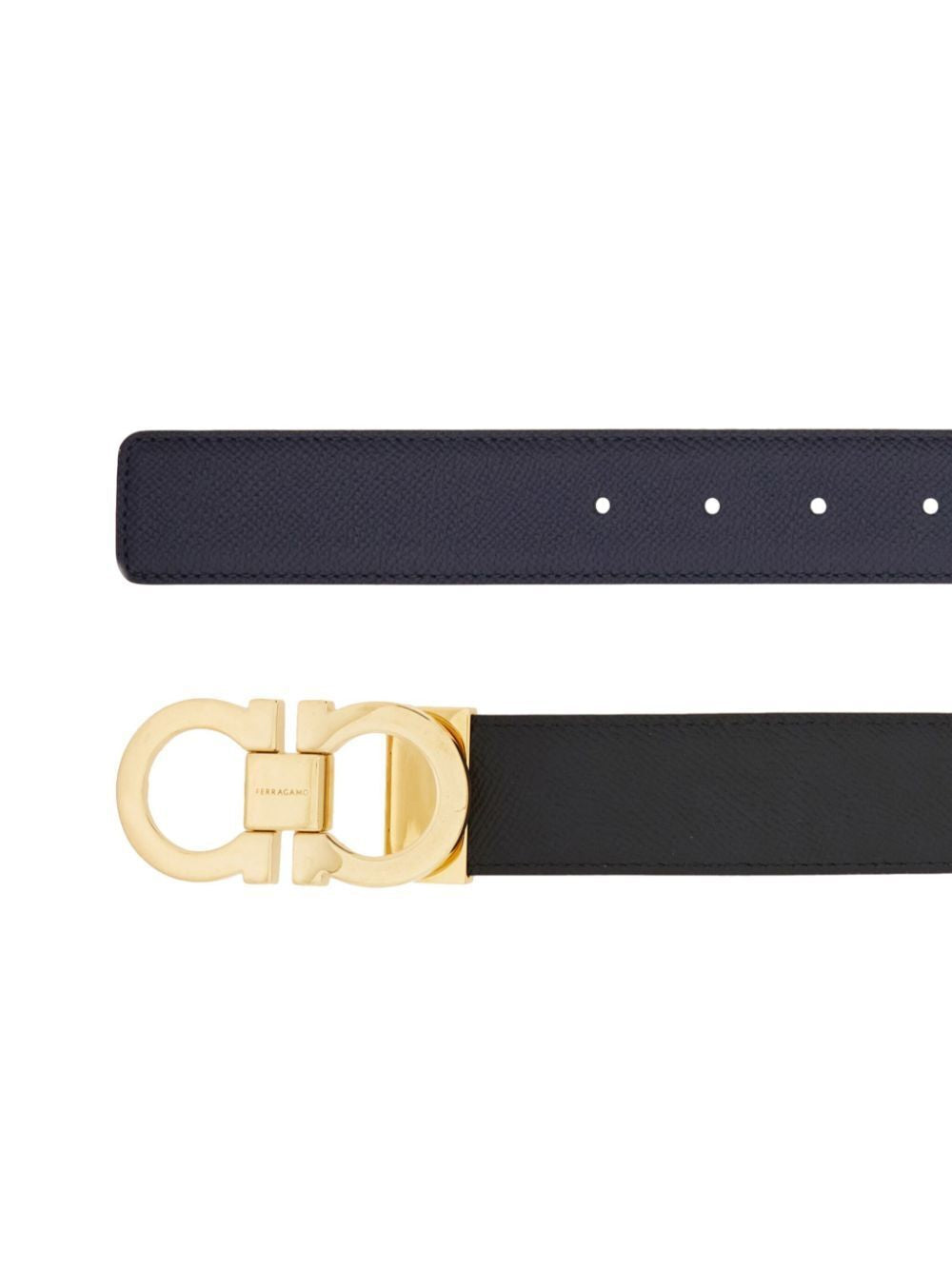 Ferragamo Reversible & Adjustable Gancini Hook Belt