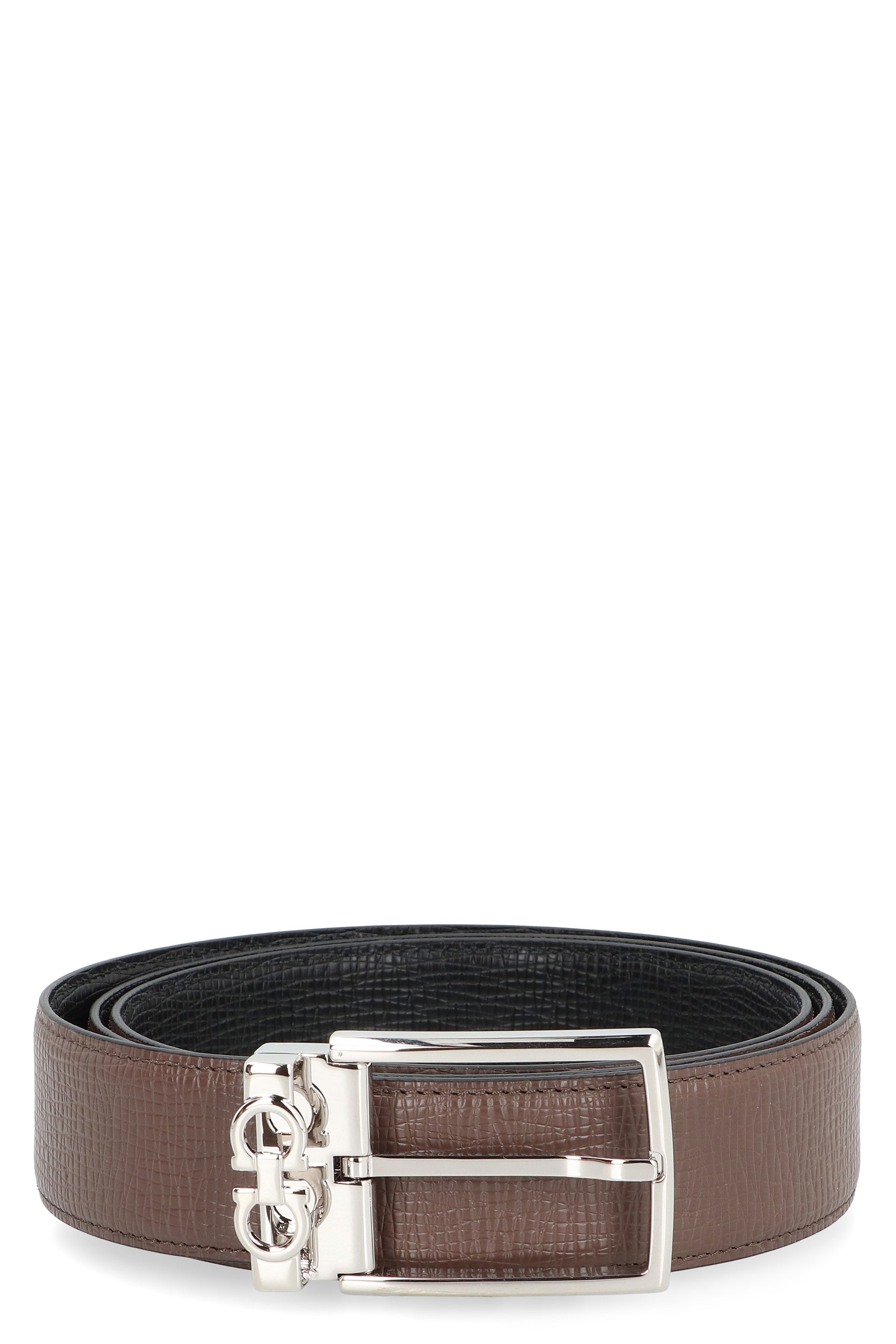 Ferragamo Reversible Leather Belt - 3.5 cm Height