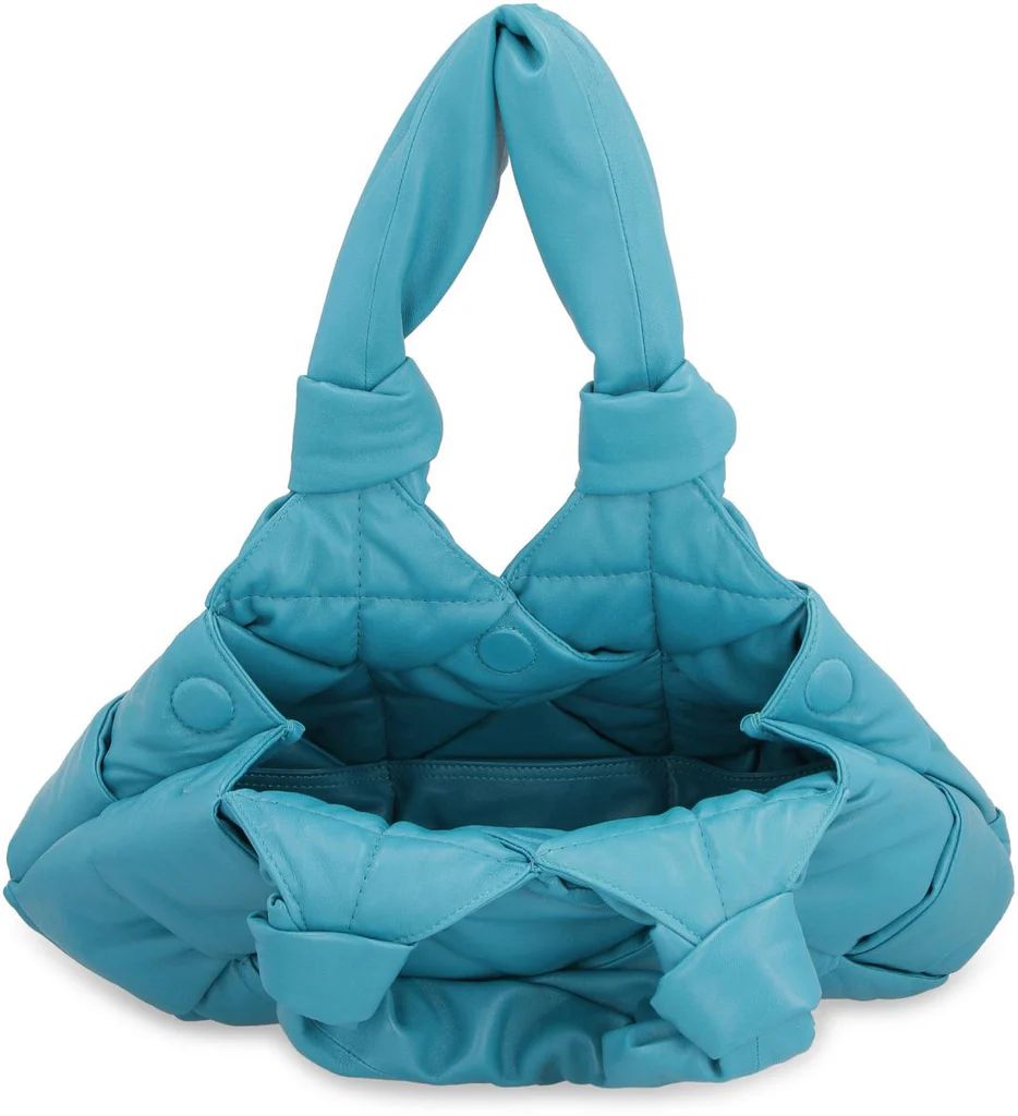 BOTTEGA VENETA Padded Lock Mini Leather Shoulder Handbag