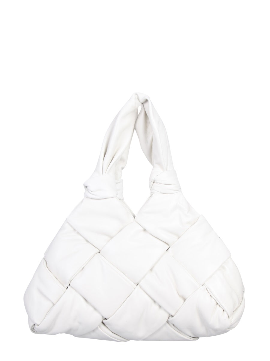 BOTTEGA VENETA Mini Padded Handbag with Iconic Braided Pattern